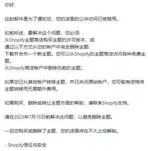 关于最近 Shopify 严查未购买的官方主题的提示以及解决方法-Shopify 问答社区